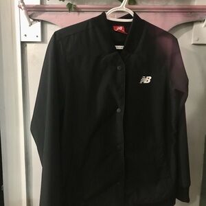 New Balance Black Bomber Jacket Athletic Style